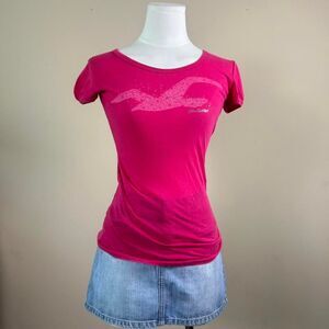 Y2K Pink Hollister Bird Tee